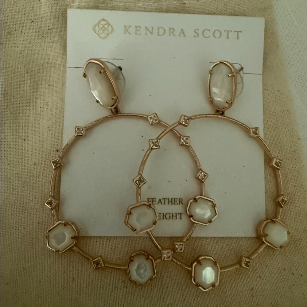 Kendra Scott Sheila Faceted hoop earrings